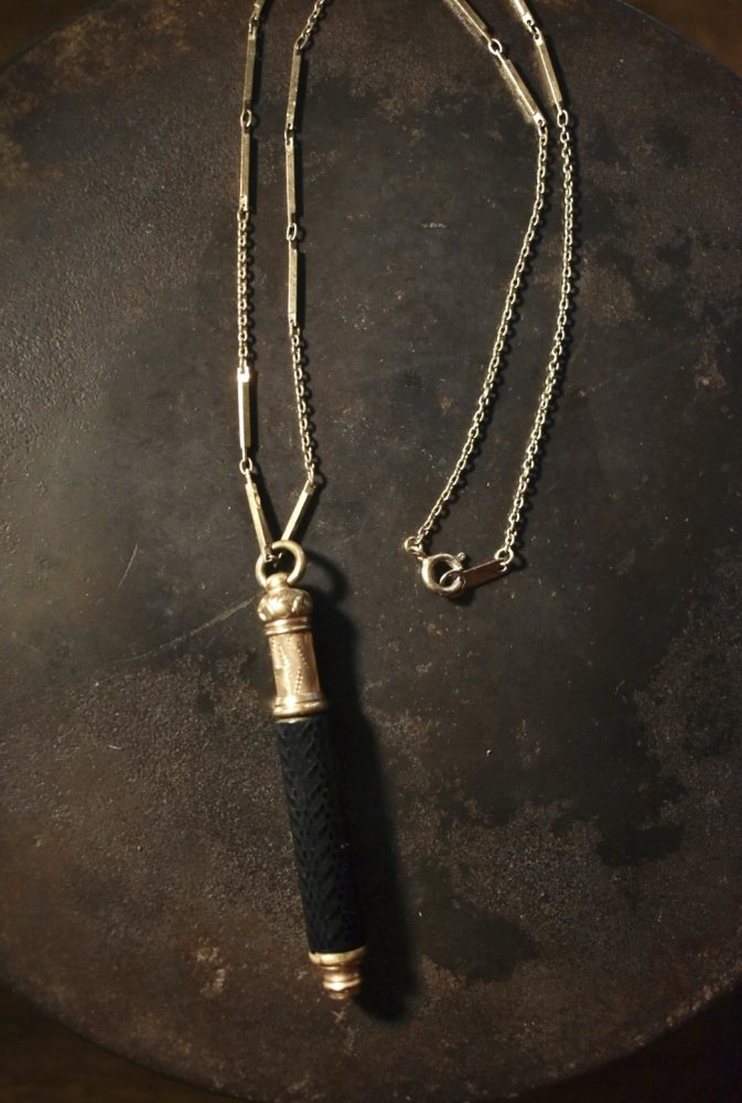 us early 20th pencil necklace