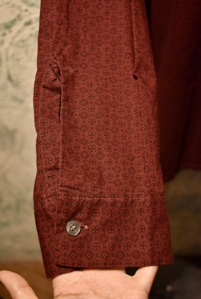 us 1960's open collar cotton shirt "18 1/2"