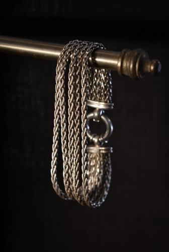 Vintage silver five chain bracelet