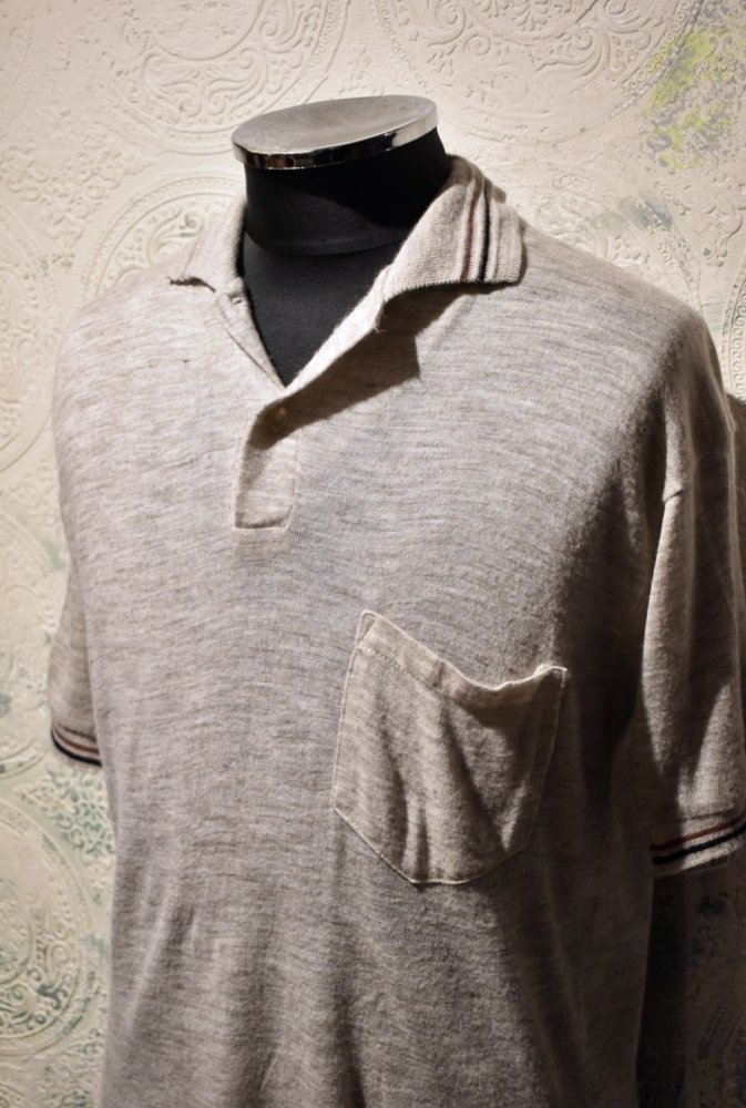 us 1960's knit polo shirt