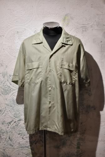 us ~1970'  open collar s/s shirt 