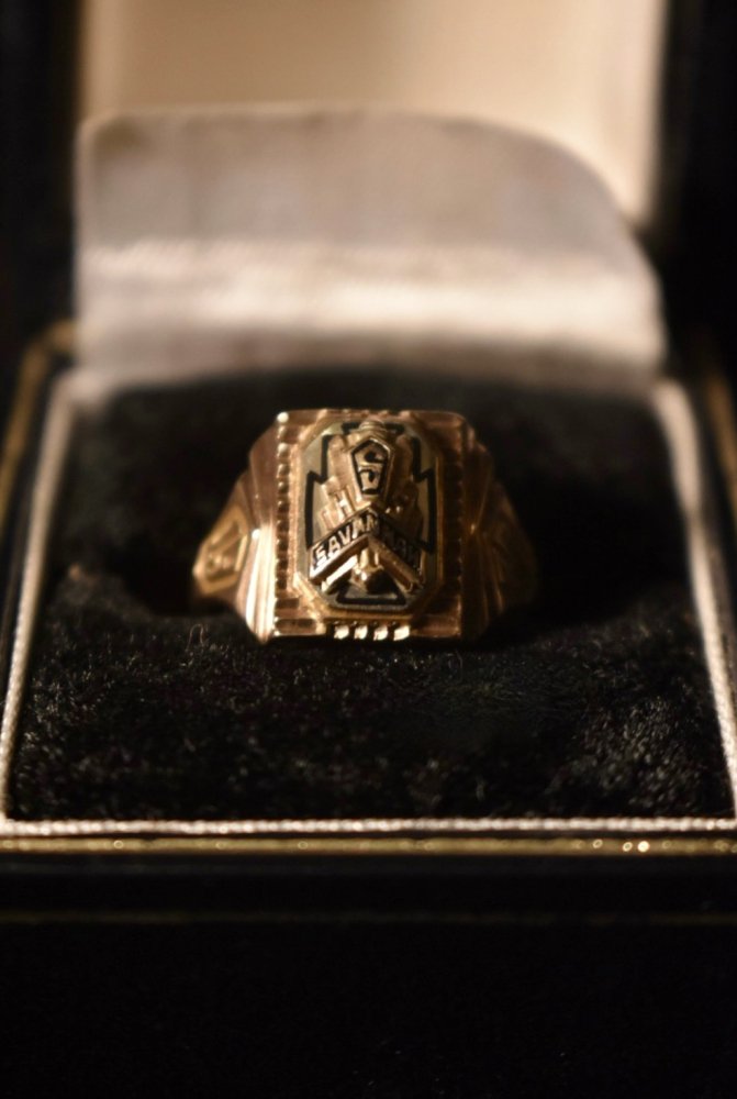us 1930's 8K college ring