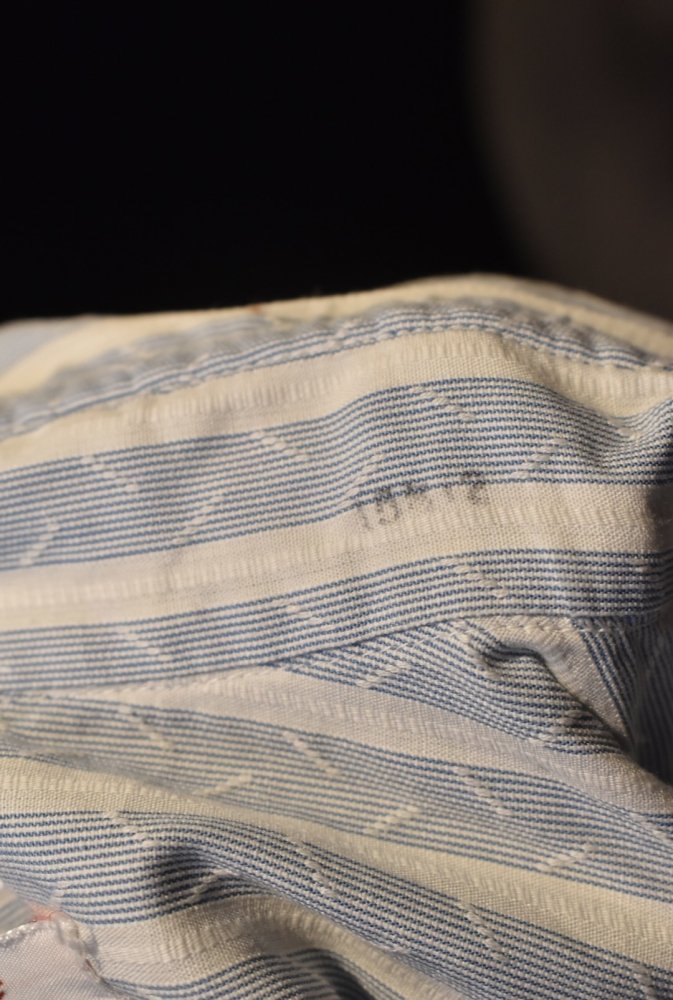 us 1950's~ cotton stripe dress shirt