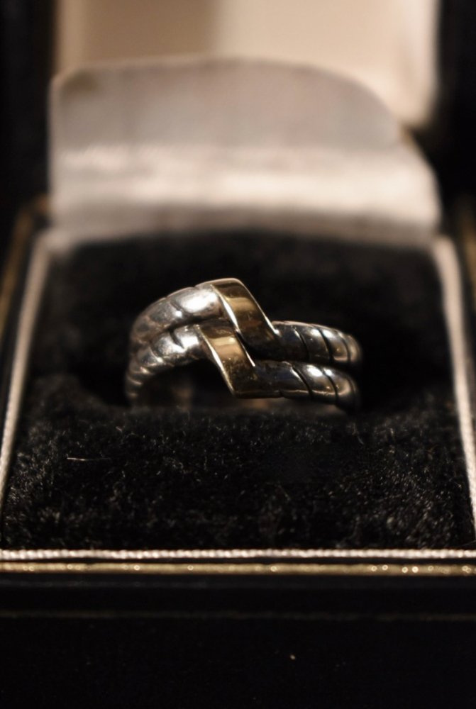 Vintage silver  K10 ring