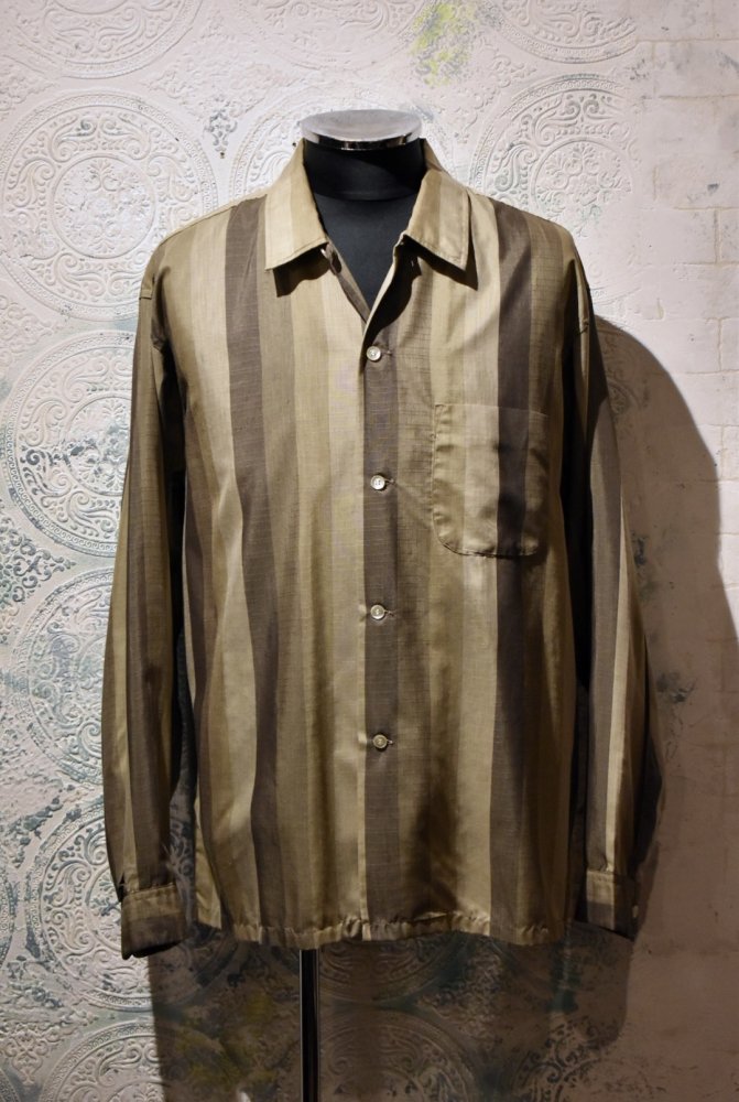 us 1960's~ "Fruit of the loom" stripe shirt