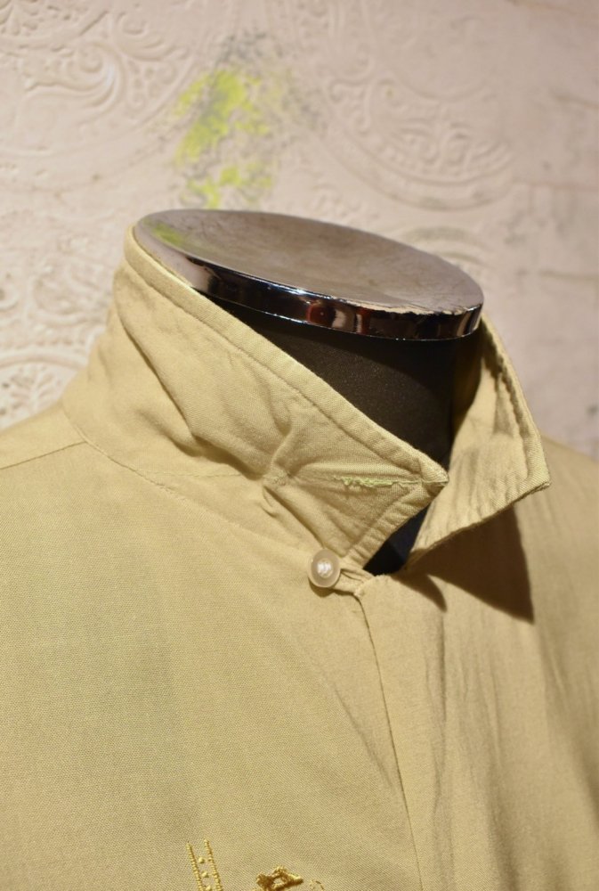 us 1960's rayon open collar shirt "XL"