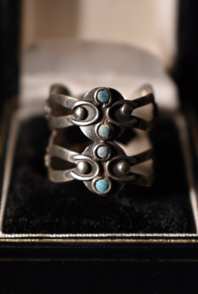 Mexico vintage silver  turquoise ring
