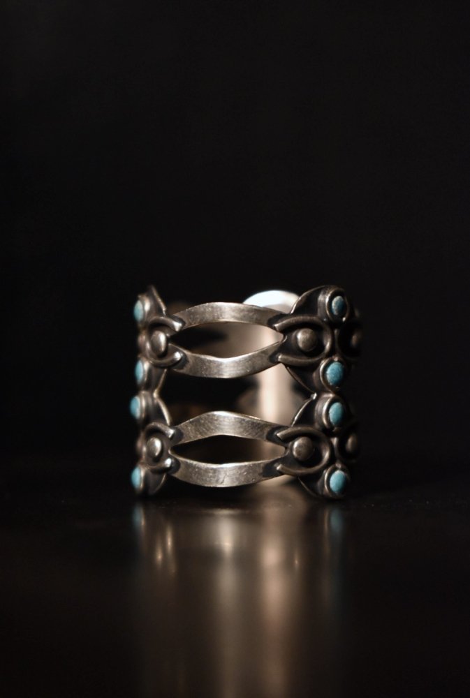 Mexico vintage silver × turquoise ring
