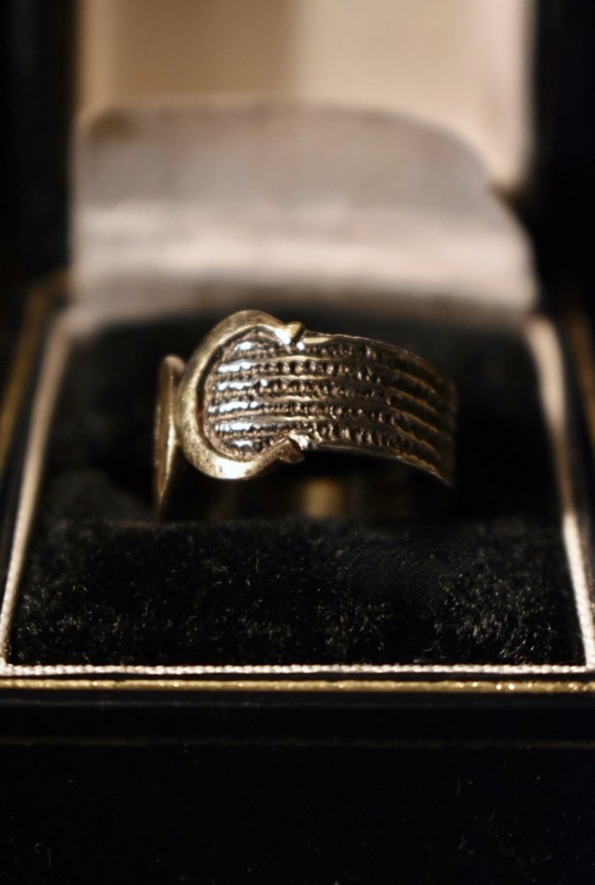 Vintage silver × gold ring