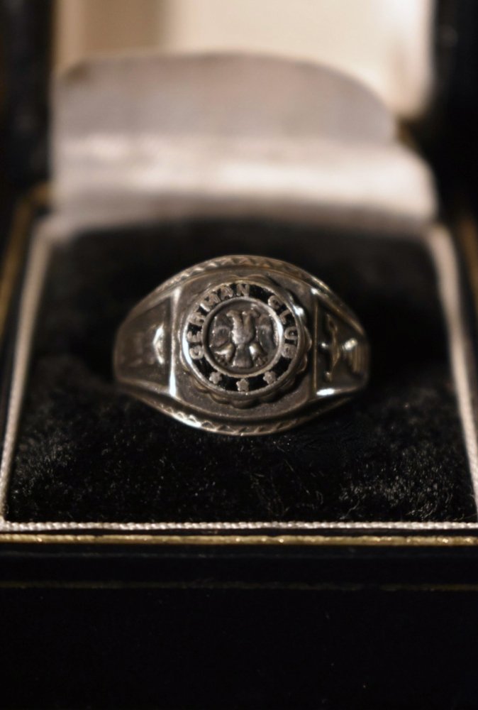 Vintage "German club" silver ring