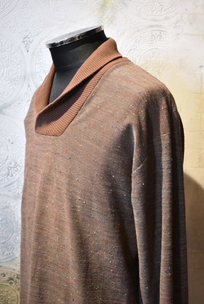 us 1960's cotton nep shawl collar shirt