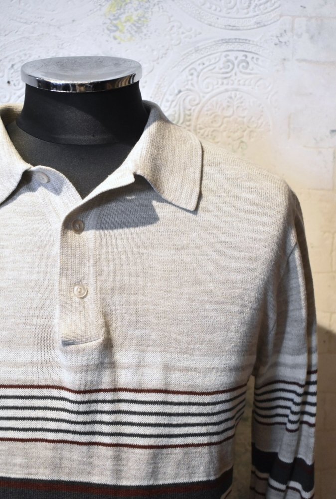 us 1960~70's knit polo shirt