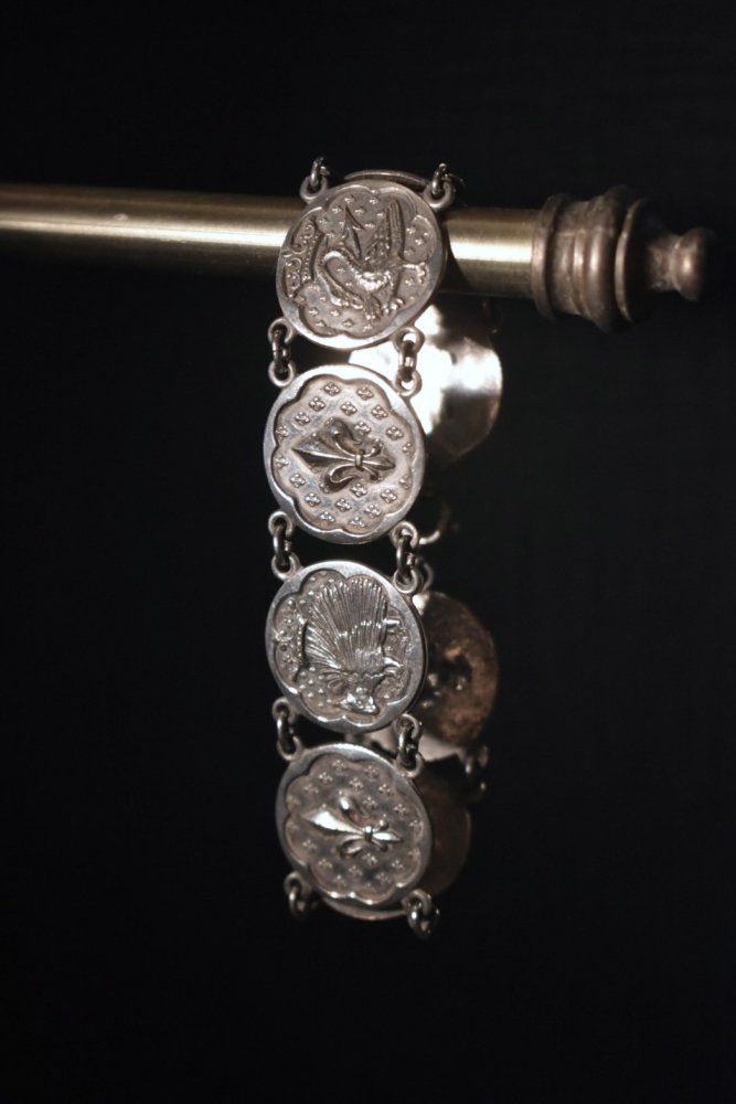 Euro vintage medal bracelet