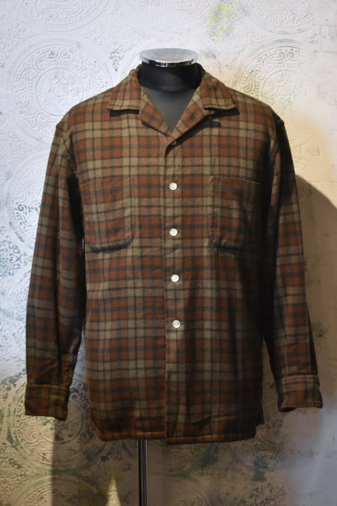 us 1960's~ "Mcgregor" wool nylon shirt