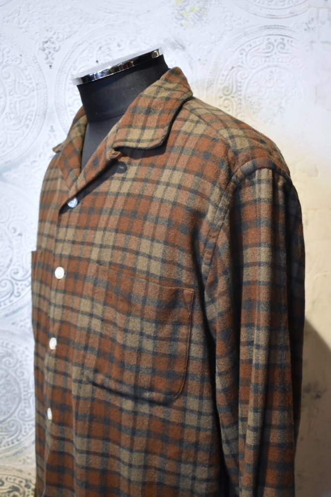 us 1960's~ Mcgregor wool nylon shirt