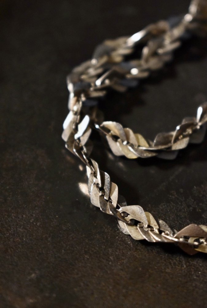 Italy vintage silver chain necklace