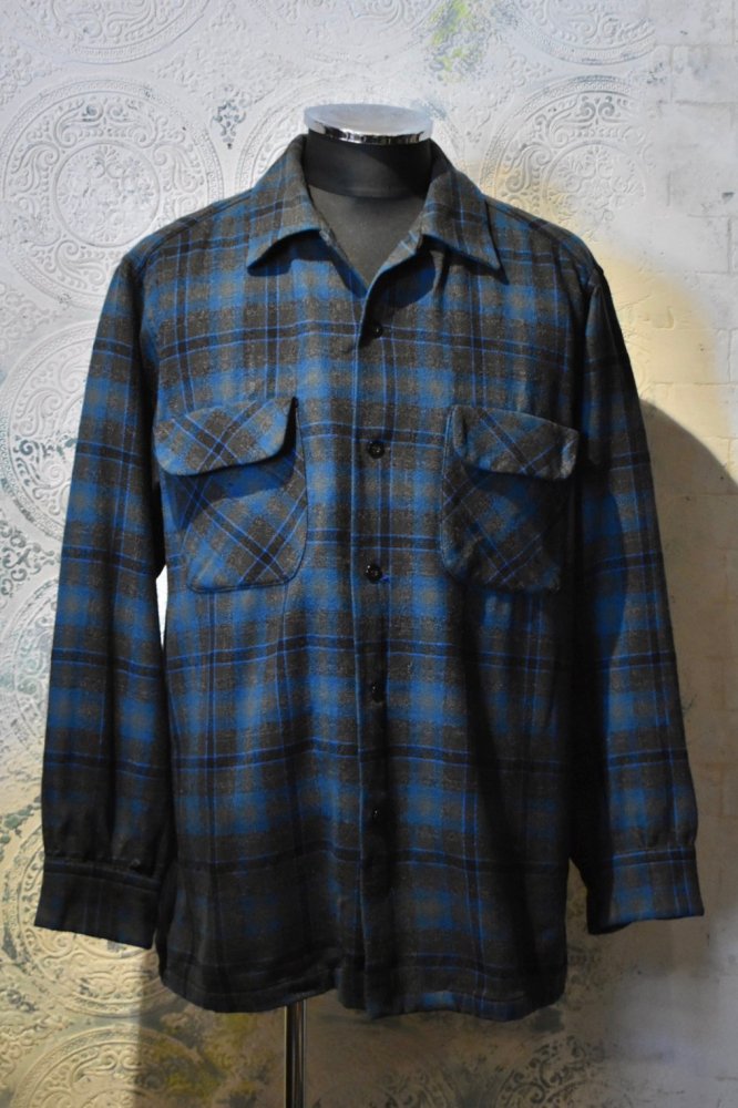 us 1960's〜 "Pendleton" wool check shirt
