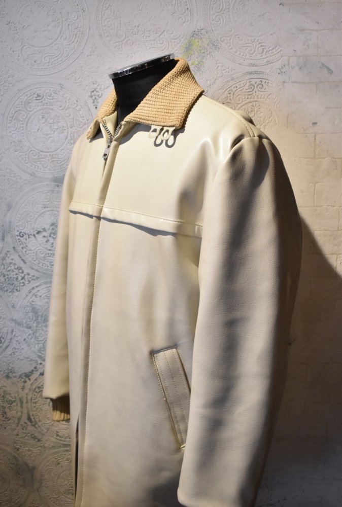 us 1950's~ "Nelco" fake leather jacket