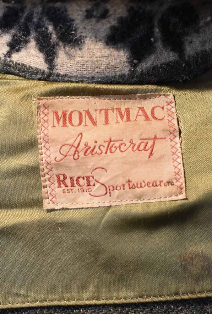 us ~1950's "Montmac" blanket jacket
