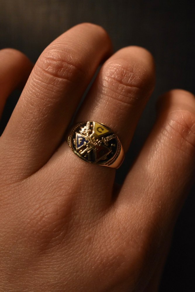 us ~1920's Knights of Pythias 10K gold ring