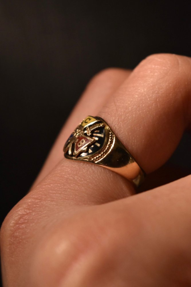 us ~1920's Knights of Pythias 10K gold ring