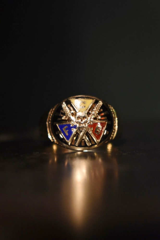 us ~1920's "Knights of Pythias" 10K gold ring