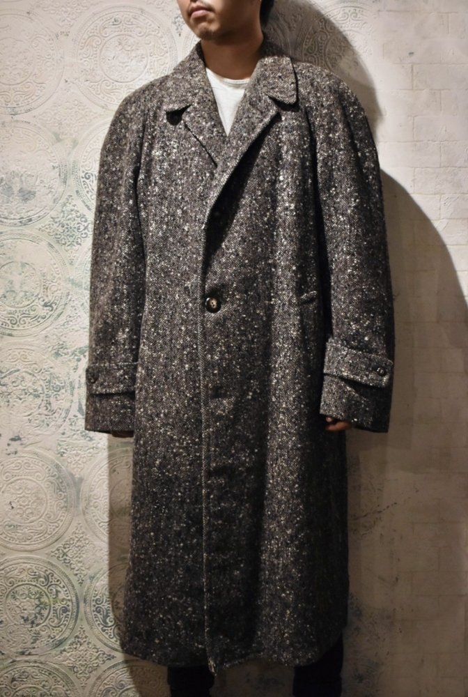 us 1960's "Berleigh" wool tweed balmacaan coat