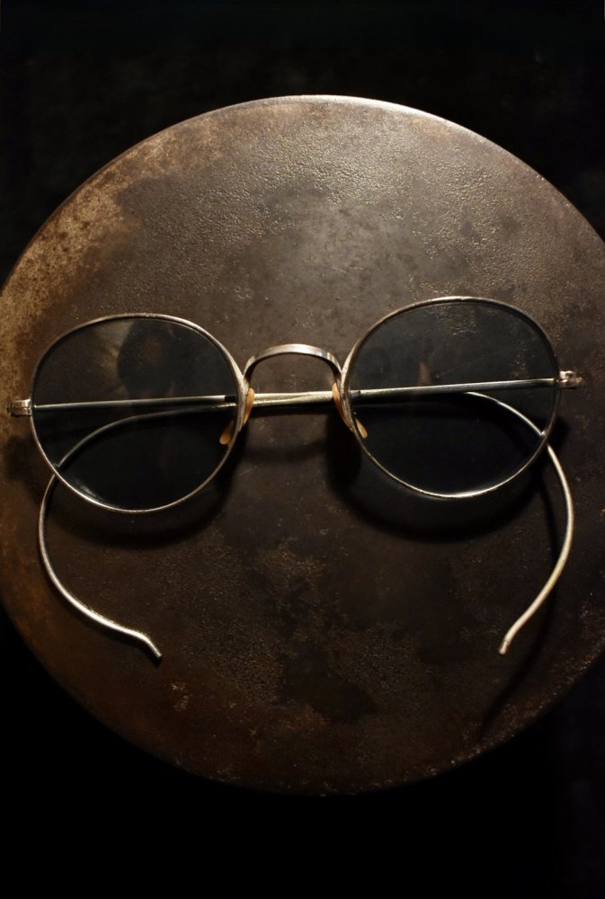 us 1940's~ "Bausch & Lomb" metal frame glasses