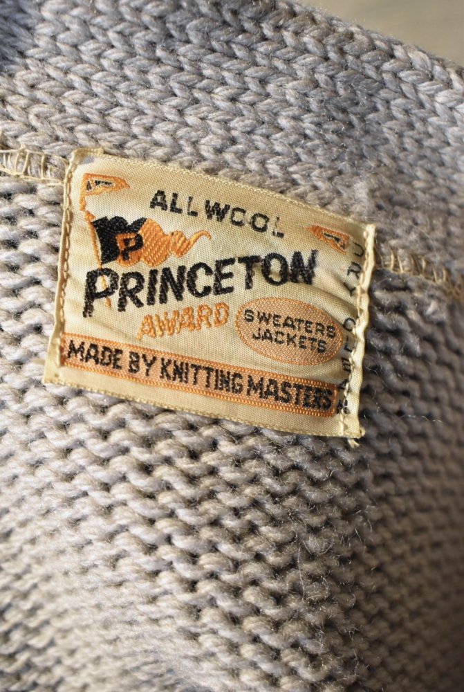 us ~1950's "Princeton" wool lettered cardigan
