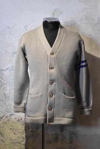 us ~1950's "Princeton" wool lettered cardigan