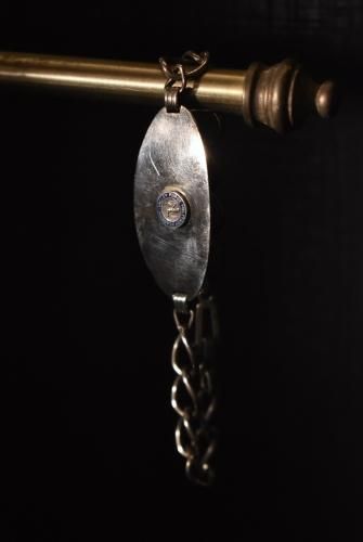 us vintage military academy ID silver bracelet