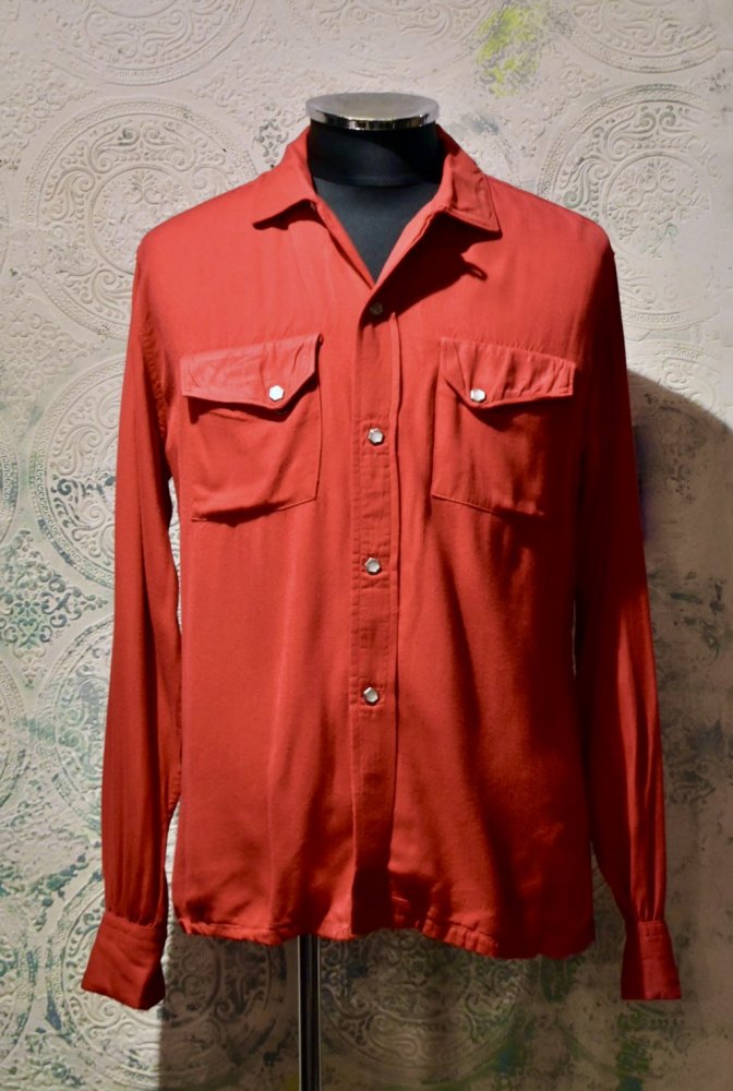 1950年代 レーヨン ウエスタン シャツ [ 1950s ] [ Rayon shirt