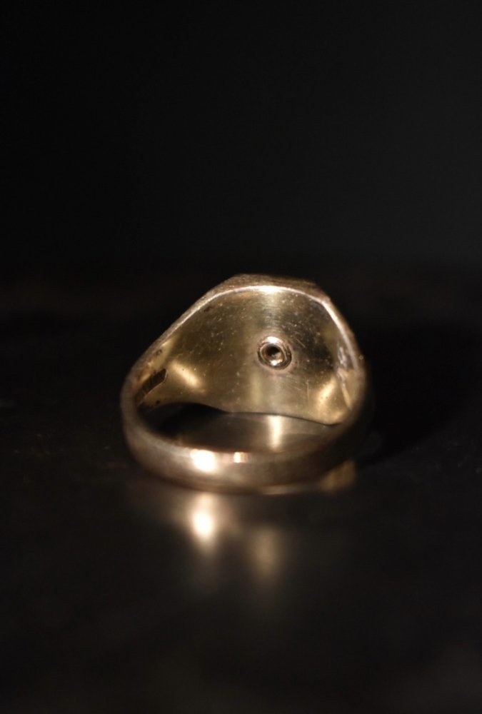 us 1930's 10K gold sterling college ring