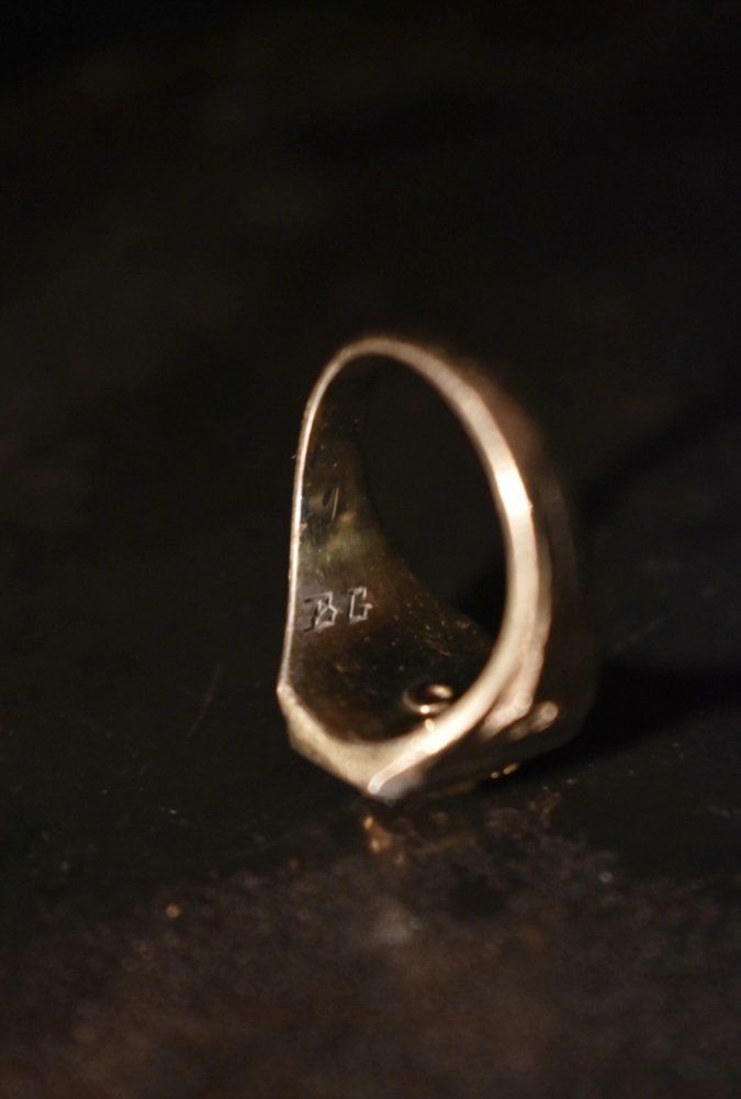 us 1930's 10K gold sterling college ring