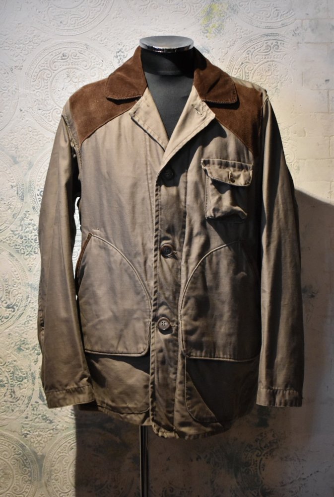 us 1950's~ Wood Stream cotton satin hunting jacket