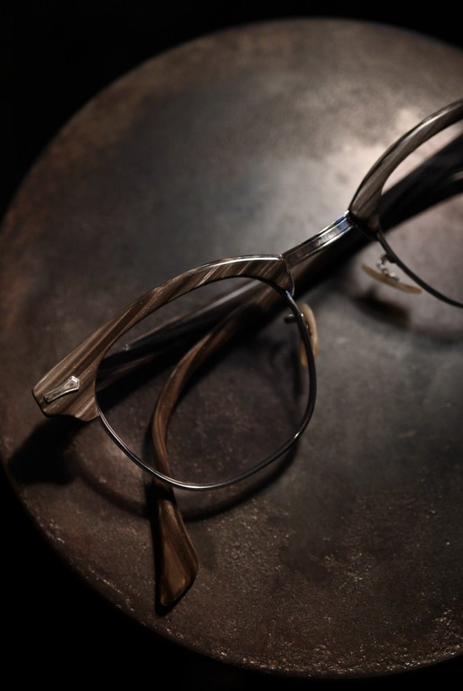 us 1950's~ "SHURON" RONSIR gray wood pattern glasses