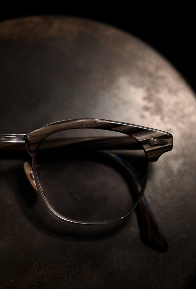 us 1950's~ SHURON RONSIR gray wood pattern glasses