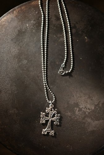 Vintage silver cross necklace