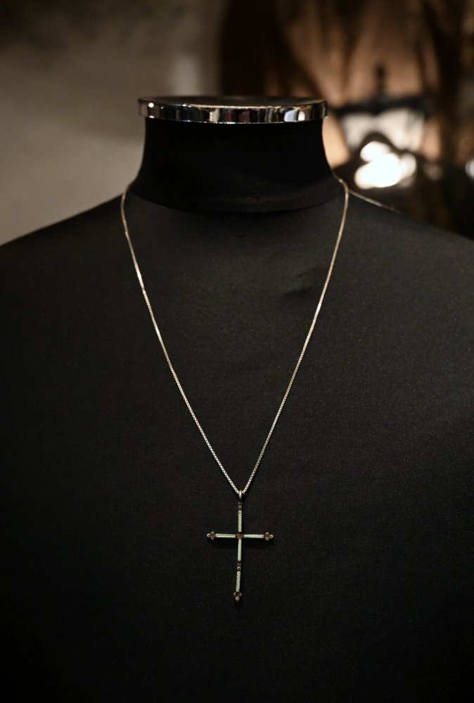 Vintage "Zuni" cross necklace.