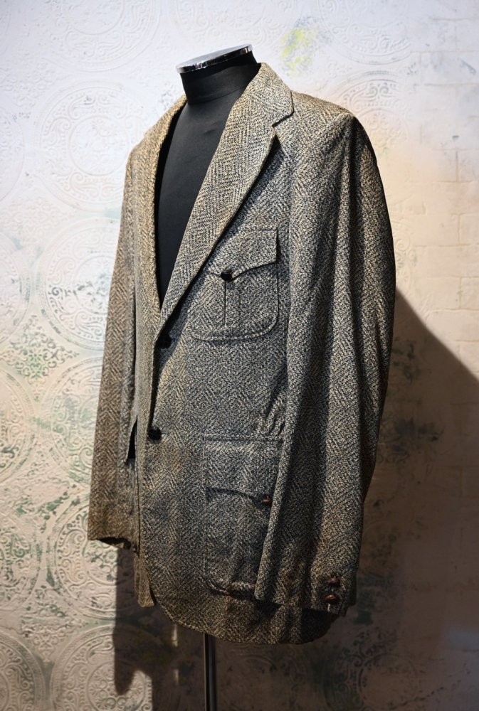 us 1960's "Juilleroy" printed corduroy faded jacket