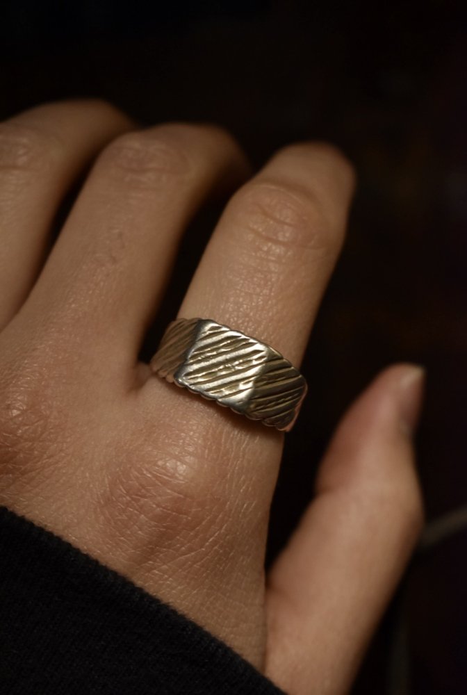 Vintage silver signet ring 
