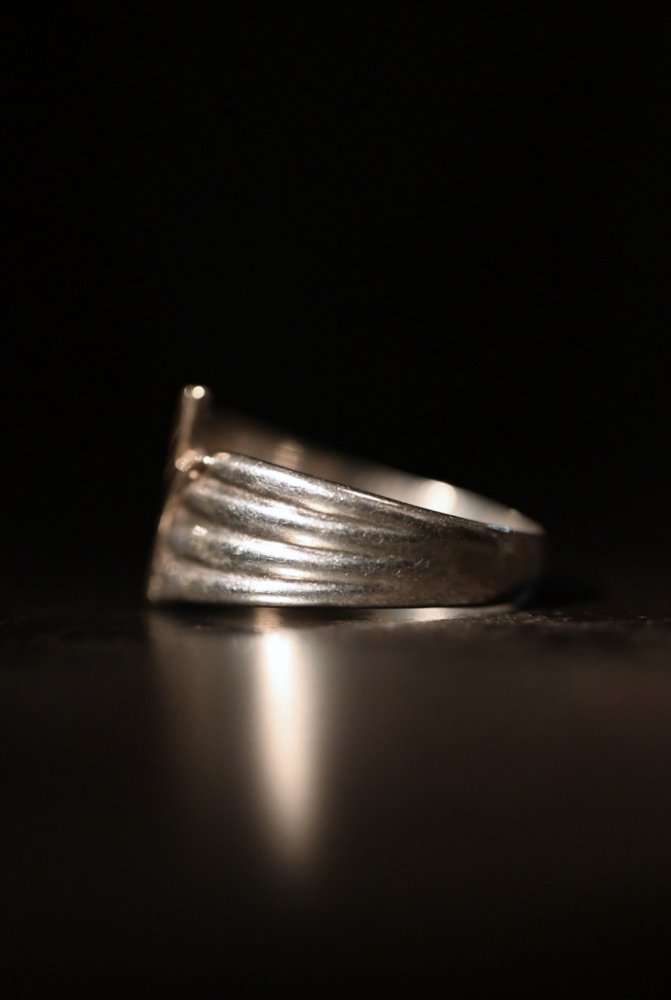 Vintage silver  10K gold ring