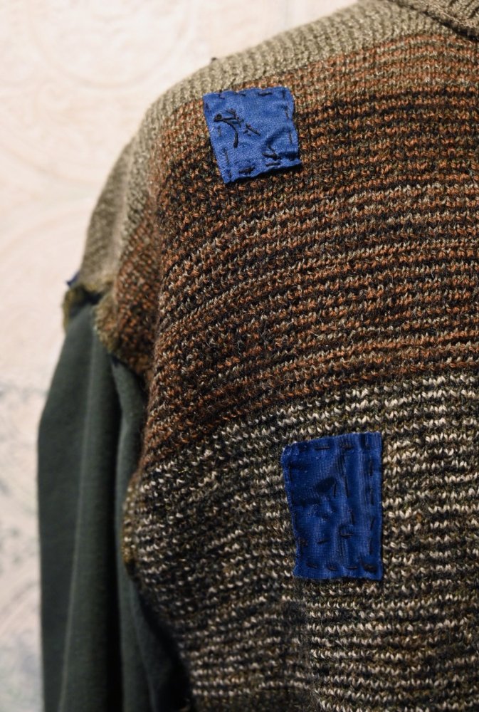 us 1960'~ mohair  corduroy knit jacket