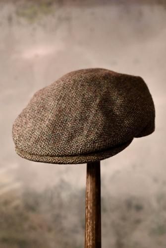 us mid 20th wool tweed hunting cap