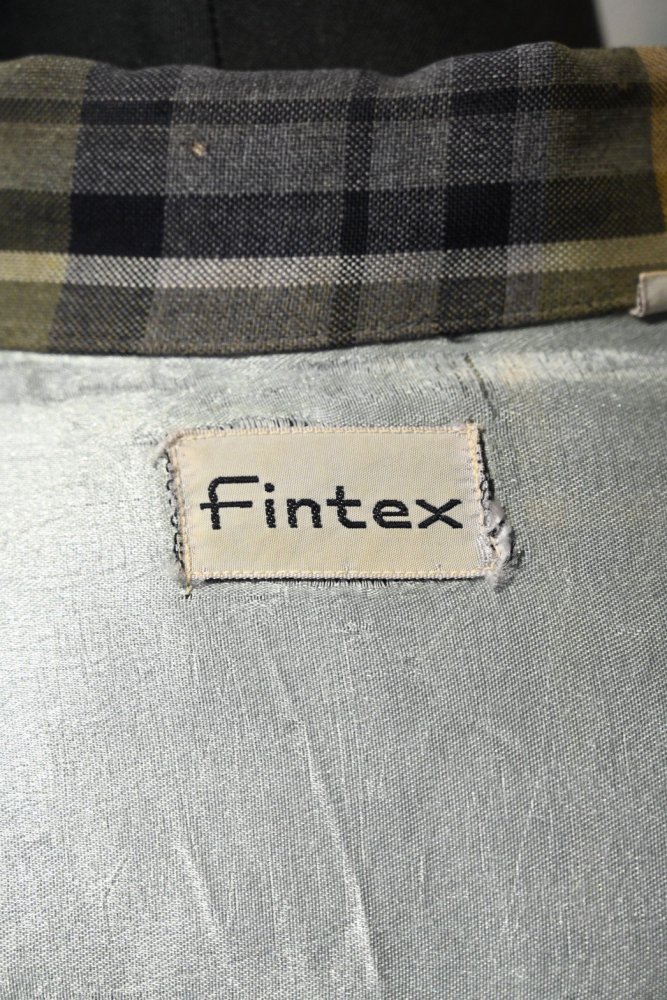 us 1960's "Fintex" rayon check shirt