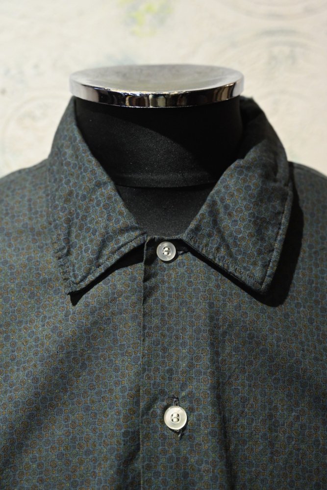us 1960's cotton open collar shirt