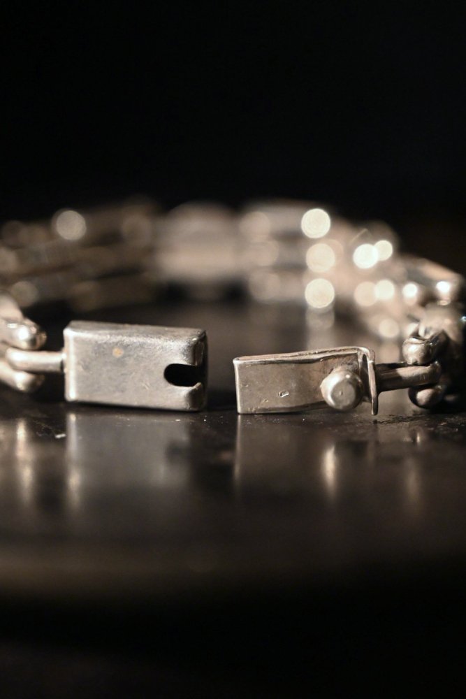 Mexico vintage multi stone silver bracelet
