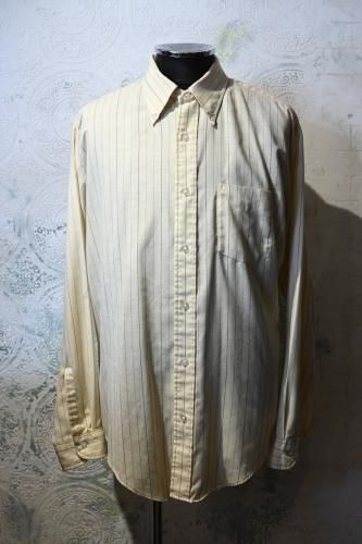 us 1960's~ "Horris" stripe button down shirt