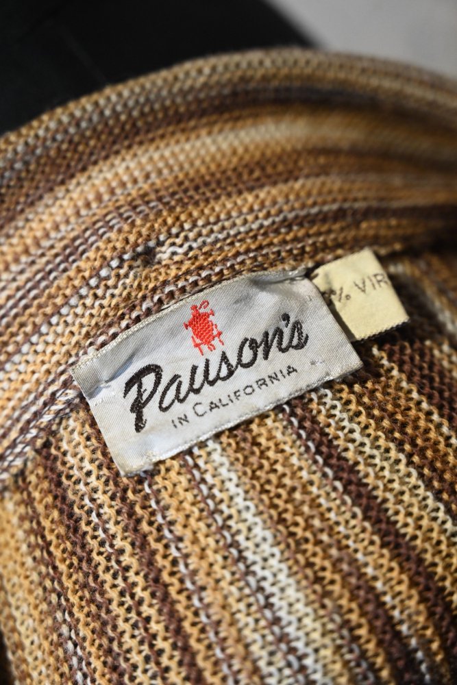 us 1960's "Pauson's" knit cardigan