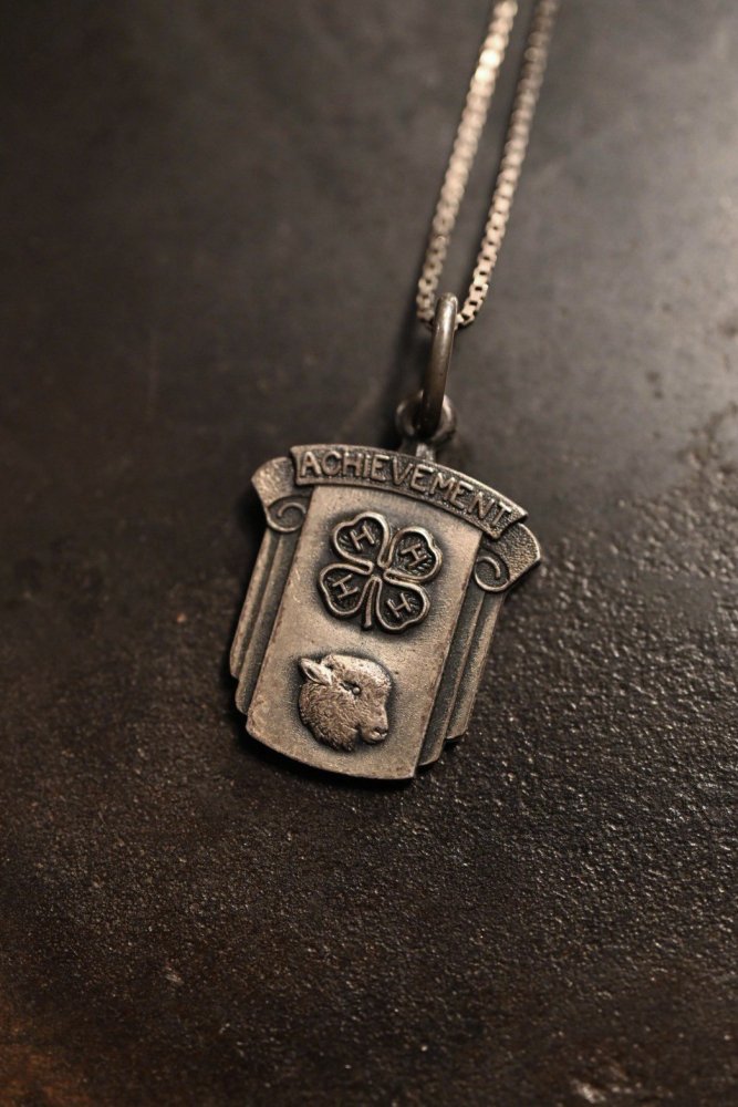 Mid 20th "4H Clubs" silver necklace